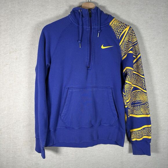Nike Kobe Bryant Snake Skin Half Zip Hoodie Mamba Rare 24 LA Lakers Purple Small